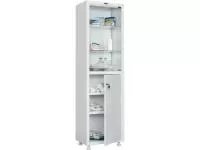 Шкаф медицинский МД 1 1650/SG дверцы стекло/металл