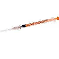 Шприц однократного применения 3-х компонентный  1 мл инсулиновый, упаковка 100 штук