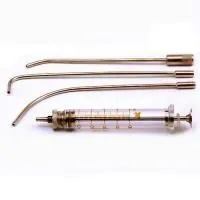 Шприц для промывания миндалин 5мл стеклян с 4-мя насадками