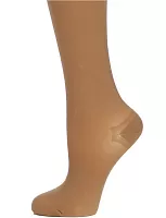 Чулки компрессионные Интекс Fleur женские 1 класс компрессии с закрытым носком и кружевной резинкой полупрозрачные бежевые