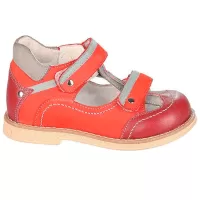Туфли ортопедические детские TW-224-2 с закрытым носком бордово-красные, размер 21 % 