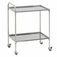 Стол процедурный передвижной с двумя полками СПп-01-МСК (полки-нерж. сталь, МСК-5501)
