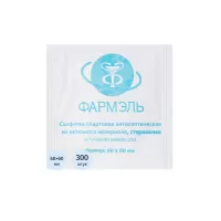 Салфетка антисептическая для инъекций Фармэль спиртовая 60x60 мм (300 штук в упаковке