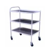 Столик процедурный передвижной с тремя полками СПп-02 МСК-502М (полки нерж. сталь)