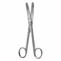 Ножницы тупоконечные, вертикально-изогнутые, 165 мм, Surgicon н-4 J-22-029