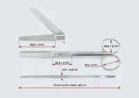 Ножницы тупоконечные прямые 165 мм J-22-006