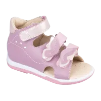 TW-140-20 Сандалеты ортопедические малосложные (с открытым носком) розовый