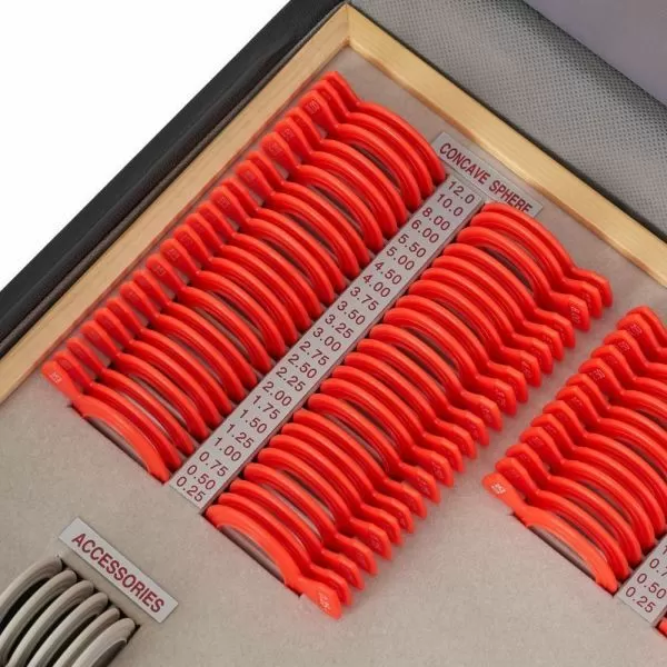 Набор на 158 пробных очковых линз Армед в пластиковой обойме с оправой без поверки 