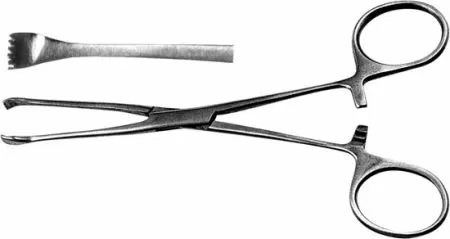 Зажим Алиса для захватывания кишечной стенки, прямой, 152 мм ТМ-З-24