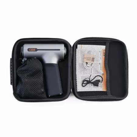 Массажер перкуссионный (массажный пистолет) GESS-877 Revolver для тела беспроводной