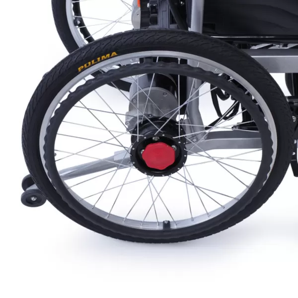 Кресло-коляска с электроприводом MET COMFORT 21, артикул 20574, ширина сиденья 46 см, колеса пневматические