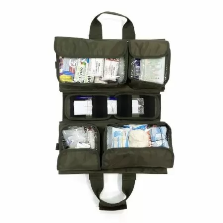 Набор первой помощи НПП МЕДПЛАНТ расширенный исполнение 1 в сумке-трансформере универсальной раскладной СУРт-01, цвет олива, артикул 1446