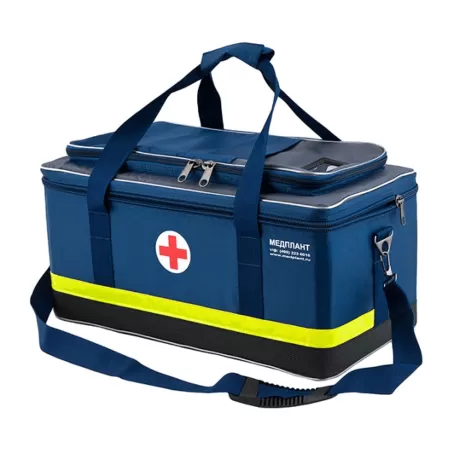 Укладка МЕДПЛАНТ по приказу № 100 МЗ РФ в сумке УМСП-01-С с ларингоскопом и 3-мя эндотрахеальными трубками, артикул 841