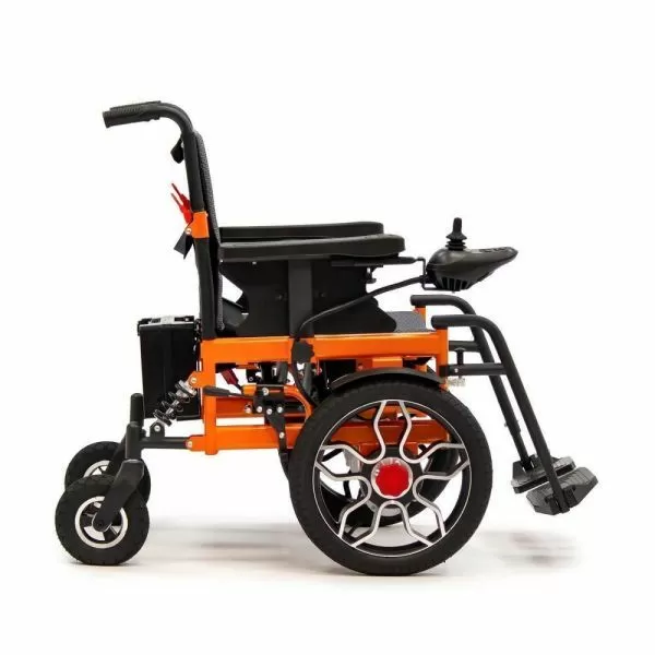 Кресло-коляска с электроприводом MET VERSA, артикул 20703, ширина сиденья 43 см, колеса пневматические