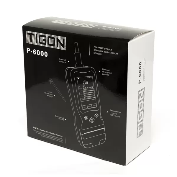 Алкотестер профессиональный Tigon P-6000 со встроенным принтером