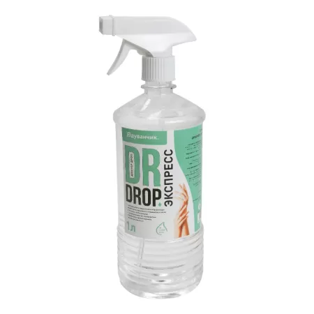 Дезинфицирующее средство кожный антисептик Dr.Drop Экспресс с триггером, 1литр
