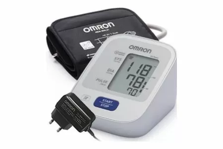 Тонометр автоматический на плечо OMRON M2 Basic с манжетой 22-42 см и адаптером (HEM-7121-ALRU)