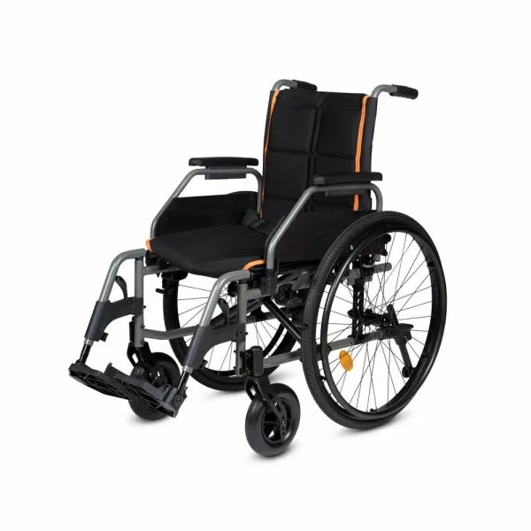 Кресло-коляска для инвалидов Армед 5000 ширина сидения 43см с регулировкой высоты сиденья и подлокотников, быстросъемными колесами и антиопрокидывателями