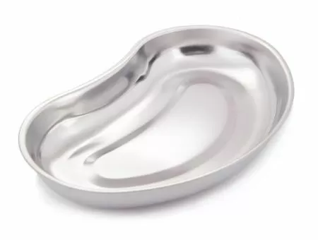 Лоток металлический почкообразный ЛМП -"Медикон" 260х160х32мм (AISI 304 (08Х18Н9)) - 0,5л