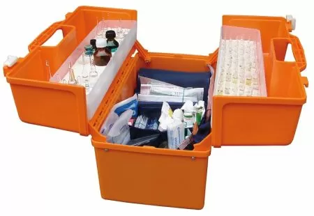 Укладка по приказу 100 МЗ РФ в футляре УМСП-01-Пм/2 с ларингоскопом и 3-мя эндотрах трубками арт 987