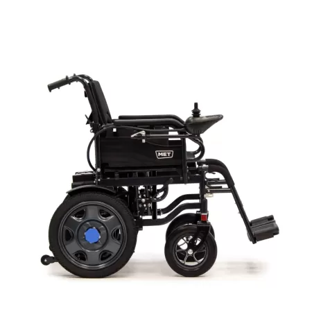 Кресло-коляска с электроприводом MET START 100, артикул 20701, ширина сиденья 44 см, колеса пневматические