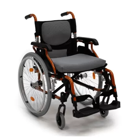 Кресло-коляска МЕТ STABLE с регулировкой высоты подлокотников, ширина сиденья 46 см, колеса пневматические