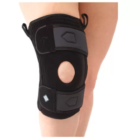 Бандаж на коленный сустав Talus КС-616 разъемный, с силиконовым кольцом и пружинными ребрами жесткости, размер универсальный