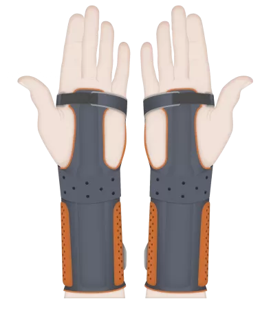 Бандаж на лучезапястный сустав Orliman M760, серый 