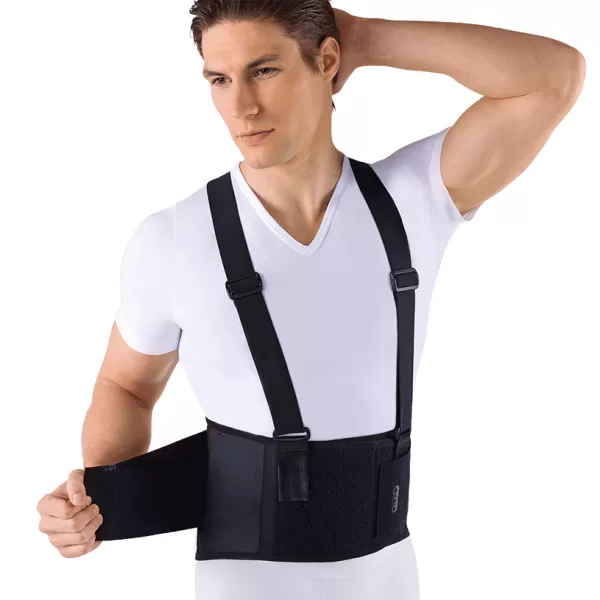 Корсет пояснично-крестцовый ORTO ПК-220 с подтяжками, высота 25 см, 4-8 ребер жесткости