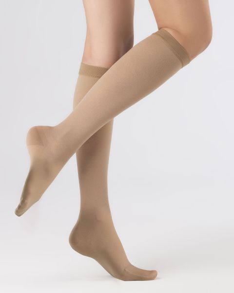 Гольфы компрессионные OFA BAMBERG Classic унисекс с закрытым носком 2 класс компрессии цвет бежевый