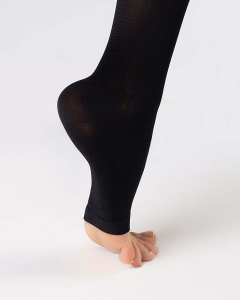 Чулки компрессионные OFA BAMBERG Classic унисекс 1 класс компрессии с открытым носком и гладкой резинкой цвет черные 